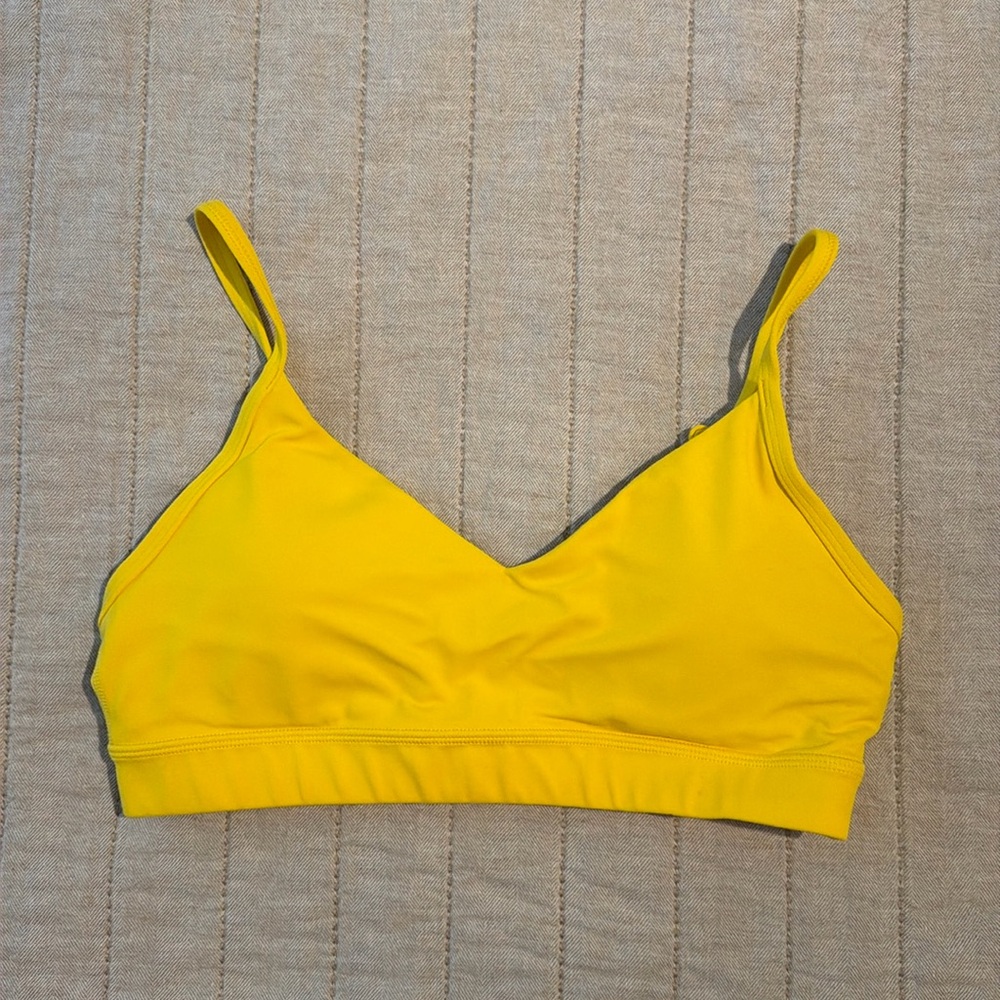 CRZ Yoga Yellow Spots Bra